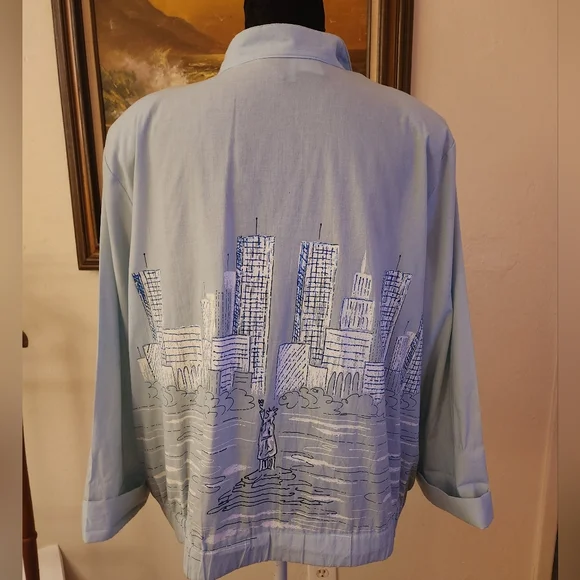 Vintage 1980s City Scape Jacket by Sweet P - Picture 10 of 15